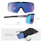 Ergodyne AEGIR-MI, Safety Glasses, Blue Mirror Lens, Clear Smoke Frame, Half-Frame AEGIR-MI - alternate 3
